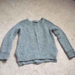 Gray sweater with buttons down the back!
